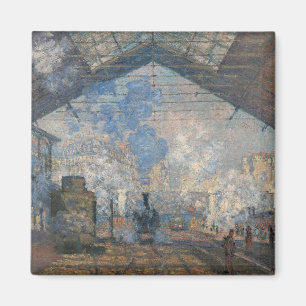 Claude Monet - St. Lazare Station buiten uitzicht Magneet