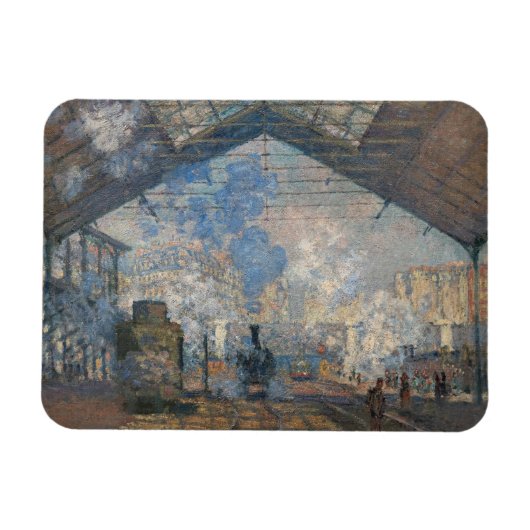 Claude Monet - St. Lazare Station buiten uitzicht Magneet (Horizontaal)