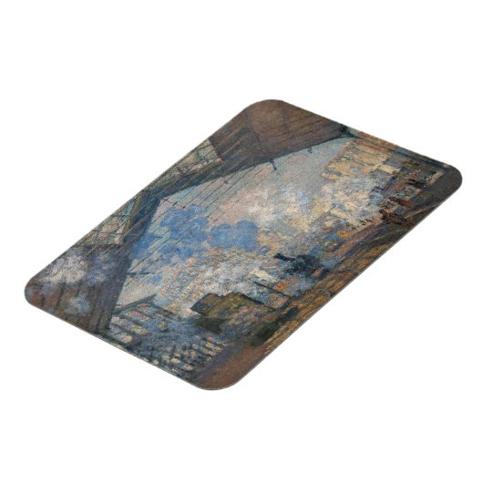 Claude Monet - St. Lazare Station buiten uitzicht Magneet (Linkerzijde)