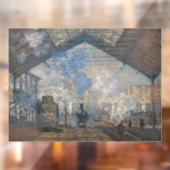 Claude Monet - St. Lazare Station buiten uitzicht Raamsticker (Vel 2)