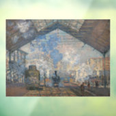 Claude Monet - St. Lazare Station buiten uitzicht Raamsticker (Vel 3)