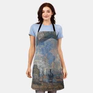 Claude Monet - St. Lazare Station buiten uitzicht Schort