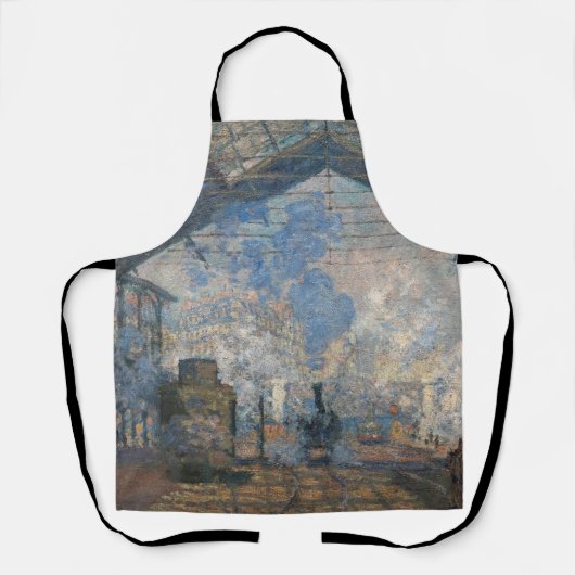 Claude Monet - St. Lazare Station buiten uitzicht Schort (Voorkant)