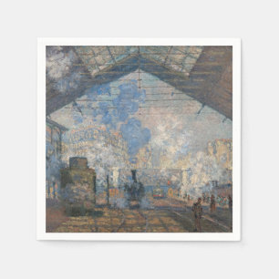 Claude Monet - St. Lazare Station buiten uitzicht Servet