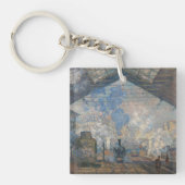 Claude Monet - St. Lazare Station buiten uitzicht Sleutelhanger (Voorkant)