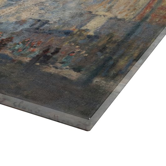 Claude Monet - St. Lazare Station buiten uitzicht Snijplank (Hoek)