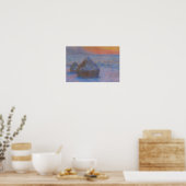 Claude Monet - Stacks of Wheat - Sunset, Snow Poster (Keuken)