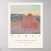 Claude Monet Stacks van Tarwe Einde van de Dag Her Poster (Voorkant)
