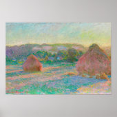 Claude Monet Stacks van Wheat End of Summer Artwor Poster (Voorkant)