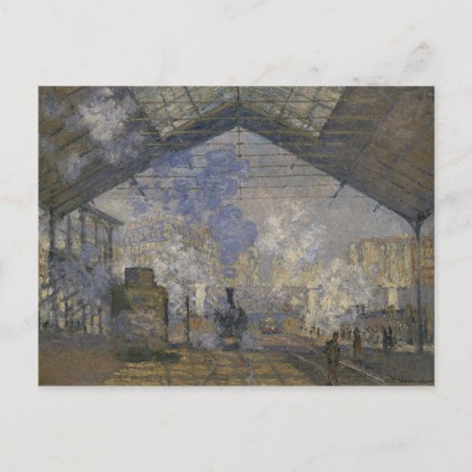 Claude Monet - Station Saint-Lazare Briefkaart (Voorkant)