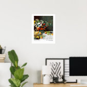 Claude Monet still Life with Flowers and Fruit Poster (Thuiskantoor)