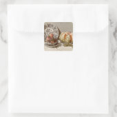 Claude Monet | Stilleven, 1872 Vierkante Sticker (Tas)