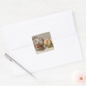 Claude Monet | Stilleven, 1872 Vierkante Sticker (Envelop)