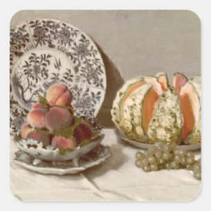 Claude Monet   Stilleven, 1872 Vierkante Sticker