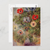 Claude Monet Stilleven met Anemone Destiny Gifts Briefkaart (Voorkant / Achterkant)
