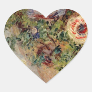 Claude Monet Stilleven met Anemone Destiny Gifts Hart Sticker