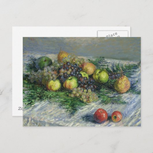 Claude Monet | Stilleven met peren en druiven Briefkaart (Voorkant / Achterkant)