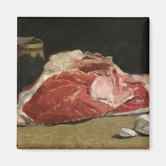 Claude Monet | Stilleven, vleesgewricht Magneet (Voorkant)