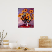 Claude Monet - Stilleven: Zonnebloemen Poster (Keuken)