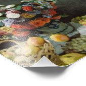 Claude Monet - stilstaand leven met bloemen en fru Foto Afdruk (Hoek)