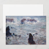 Claude Monet - Storm aan de kust van Belle-Ile Kaart (Voorkant / Achterkant)