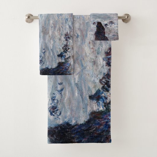 Claude Monet - Storm van de Belle-Ile-kust Bad Handdoek (Insitu)