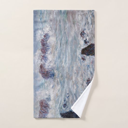 Claude Monet - Storm van de Belle-Ile-kust Bad Handdoek (Handdoek)