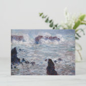 Claude Monet - Storm van de Belle-Ile-kust Bedankkaart (Staand voorkant)