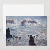 Claude Monet - Storm van de Belle-Ile-kust Bedankkaart (Voorkant / Achterkant)