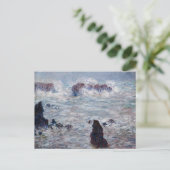 Claude Monet - Storm van de Belle-Ile-kust Briefkaart (Staand voorkant)