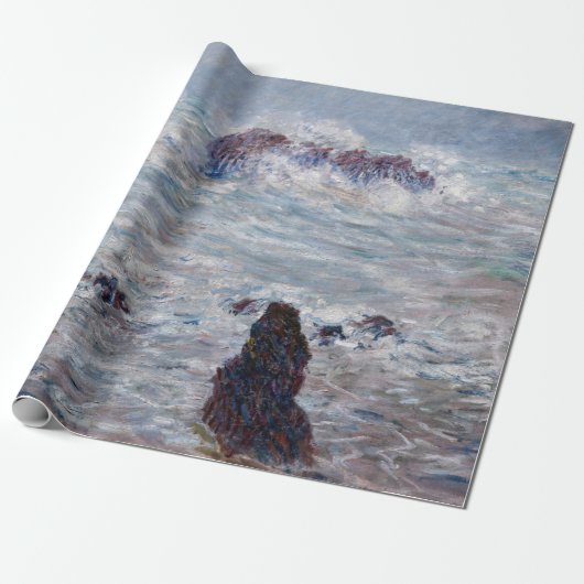 Claude Monet - Storm van de Belle-Ile-kust Cadeaupapier (Uitgerold)