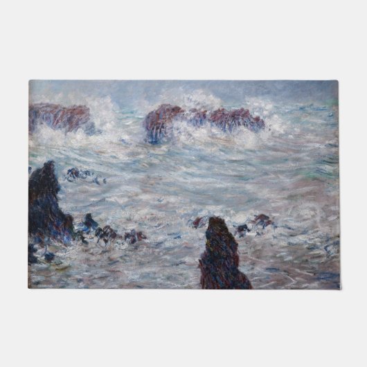 Claude Monet - Storm van de Belle-Ile-kust Deurmat (Voorkant)