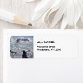 Claude Monet - Storm van de Belle-Ile-kust Etiket (Insitu)