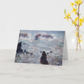 Claude Monet - Storm van de Belle-Ile-kust Kaart (Gele Bloem)