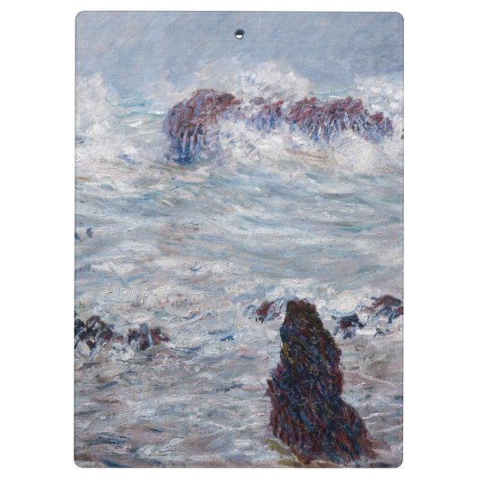 Claude Monet - Storm van de Belle-Ile-kust Klembord (Achterkant)