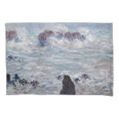 Claude Monet - Storm van de Belle-Ile-kust Kussensloop (Voorkant)