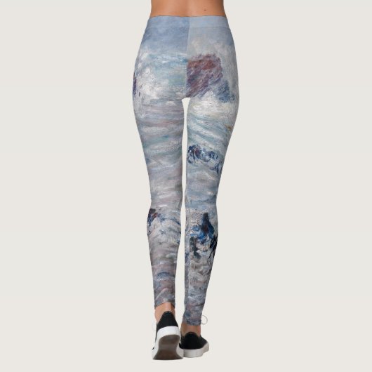 Claude Monet - Storm van de Belle-Ile-kust Leggings (Achterkant)