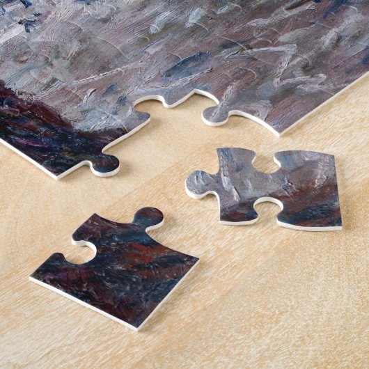 Claude Monet - Storm van de Belle-Ile-kust Legpuzzel (Zijkant)