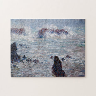 Claude Monet - Storm van de Belle-Ile-kust Legpuzzel