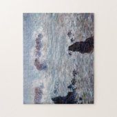 Claude Monet - Storm van de Belle-Ile-kust Legpuzzel (Verticaal)
