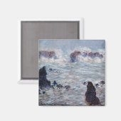 Claude Monet - Storm van de Belle-Ile-kust Magneet (Voorkant / Achterkant)