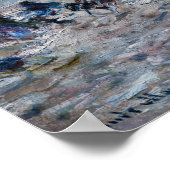 Claude Monet - Storm van de Belle-Ile-kust Poster (Hoek)