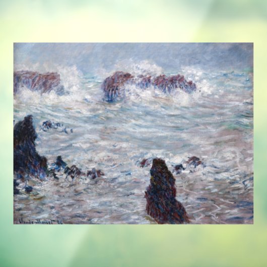 Claude Monet - Storm van de Belle-Ile-kust Raamsticker (Vel 3)