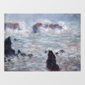 Claude Monet - Storm van de Belle-Ile-kust Raamsticker (Vel)