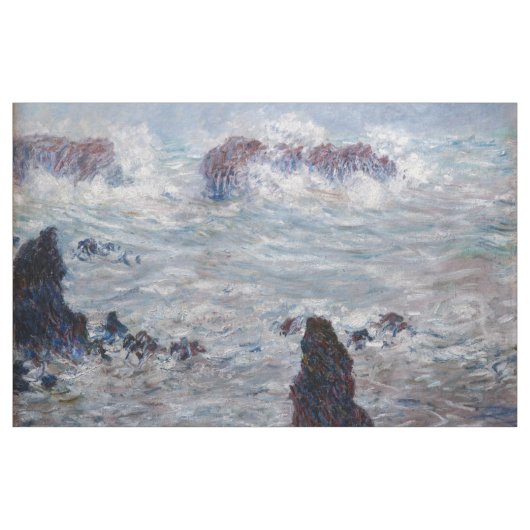 Claude Monet - Storm van de Belle-Ile-kust Stof (Yard (91,4 cm))