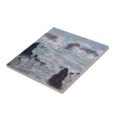 Claude Monet - Storm van de Belle-Ile-kust Tegeltje (Zijkant)