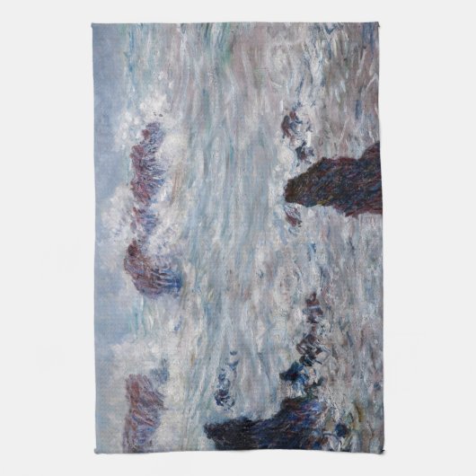 Claude Monet - Storm van de Belle-Ile-kust Theedoek (Verticaal)