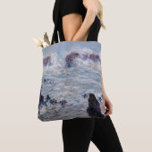 Claude Monet - Storm van de Belle-Ile-kust Tote Bag (Dichtbij)