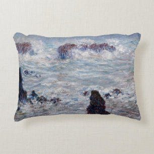 Claude Monet - Storm voor de kust van Belle-Ile Accent Kussen