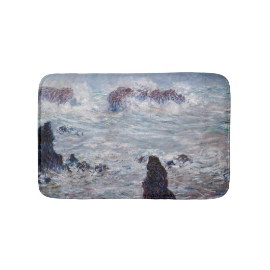 Claude Monet - Storm voor de kust van Belle-Ile Badmat (Voorkant)
